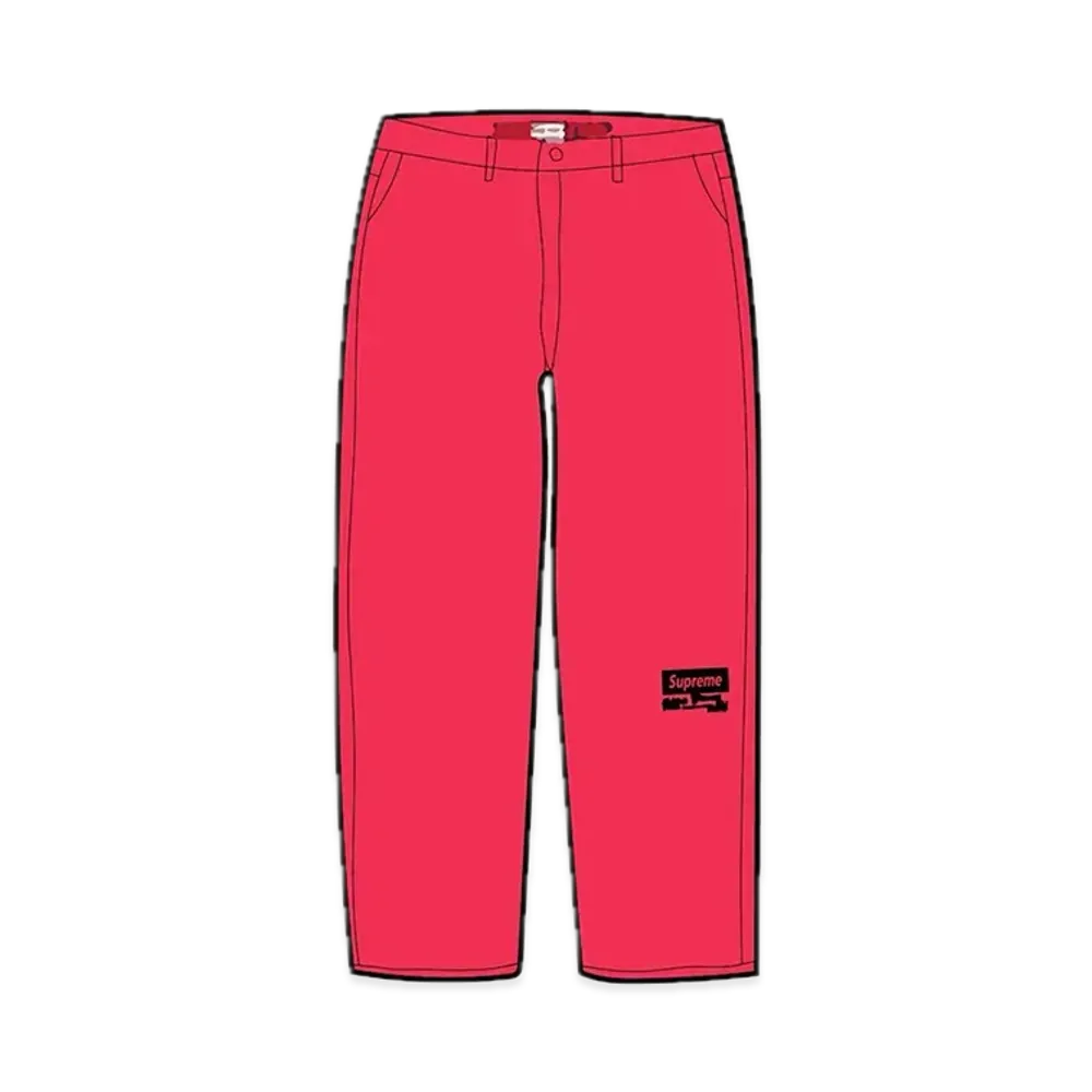 Supreme x JUNYA WATANABE COMME des GARCONS MAN Printed Work Pant "Bright Pink"