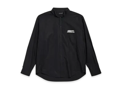 BALENCIAGA Masking Tape Long Sleeve Shirt Large Fit "Black"