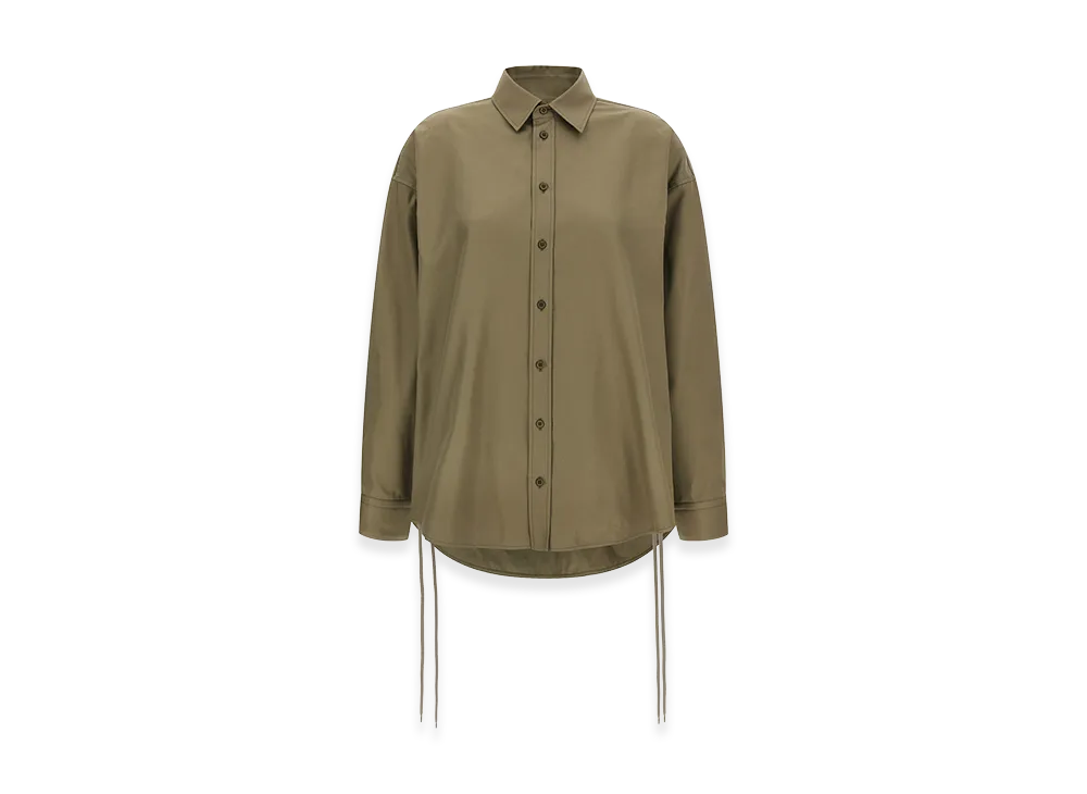 BALENCIAGA Women's 'Lace-Up' Shirt "Green"
