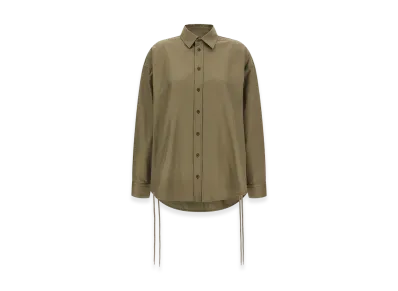 BALENCIAGA Women's 'Lace-Up' Shirt "Green"