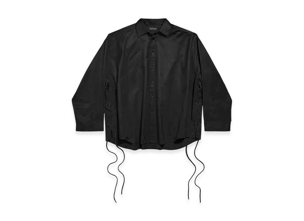 BALENCIAGA Lace-up Shirt "Black"