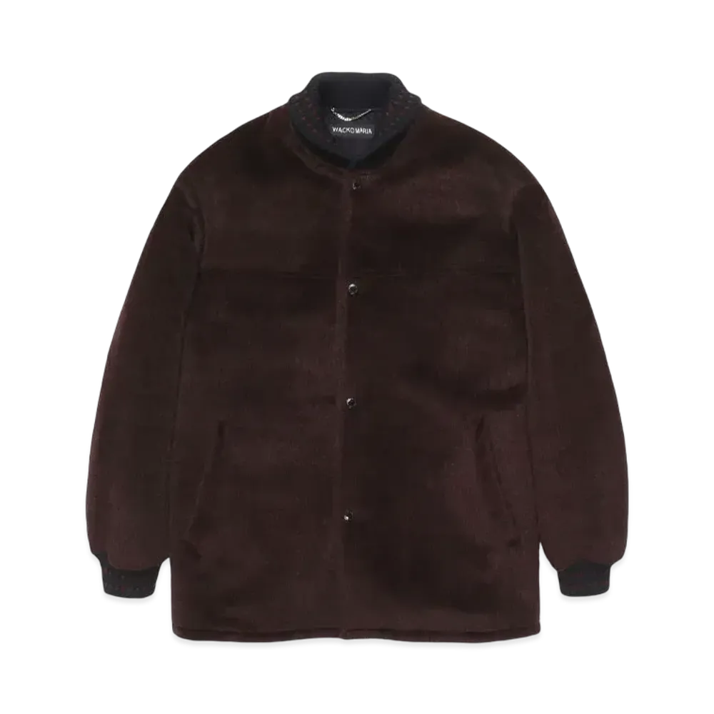 WACKO MARIA x DORMEUIL Alpaca Car Club Jacket "Burgundy"