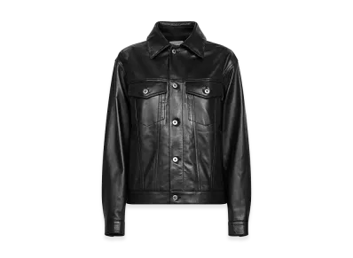 Bottega Veneta Women's Leather Jacket "Black"