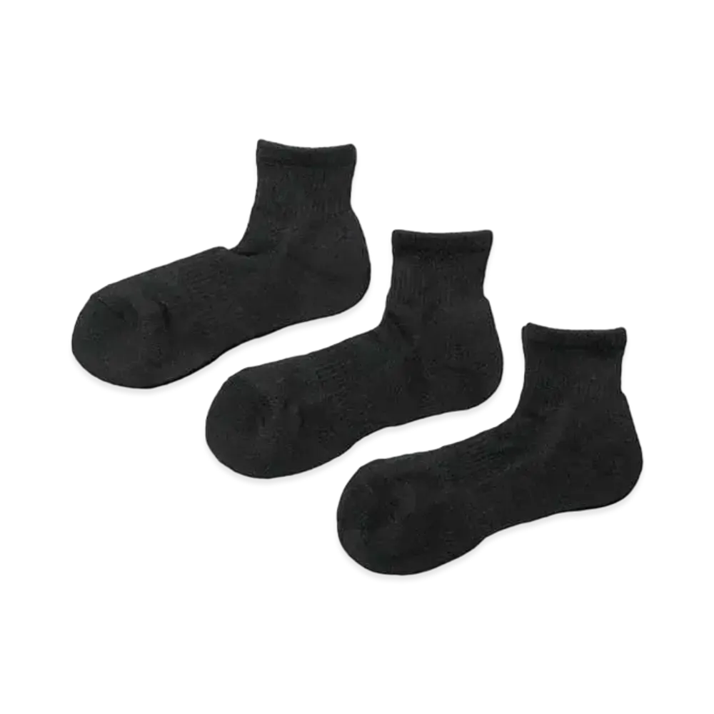 FreshService Original 3-Pack Short Socks "Black"