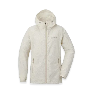 mont-bell Women's O.D. Print Parka "Ivory"