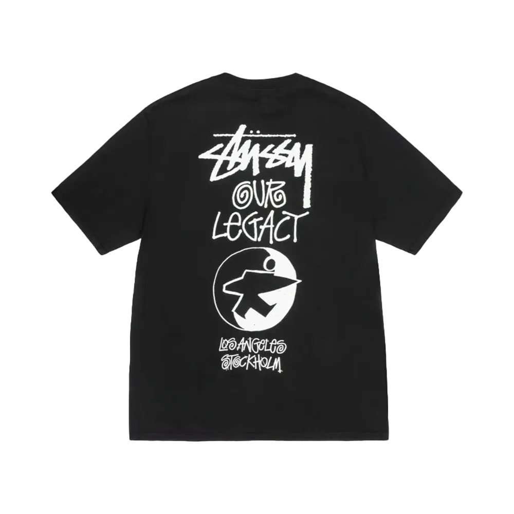 Stussy x OUR LEGACY Work Shop Surfman Tee Pigment Dyed "Black"