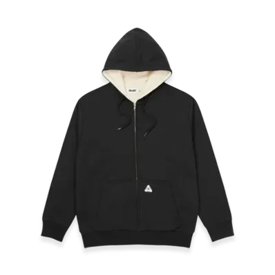 PALACE Patch Thermal Zip Hood "Black"