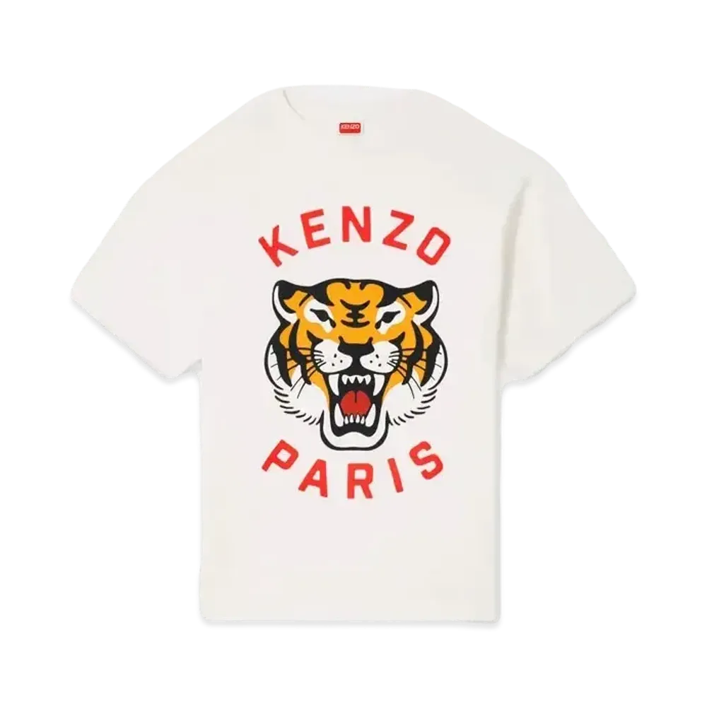 KENZO 'LUCKY TIGER' Oversize T-shirt Unisex "Off White"