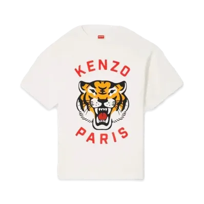 KENZO 'LUCKY TIGER' Oversize T-shirt Unisex "Off White"