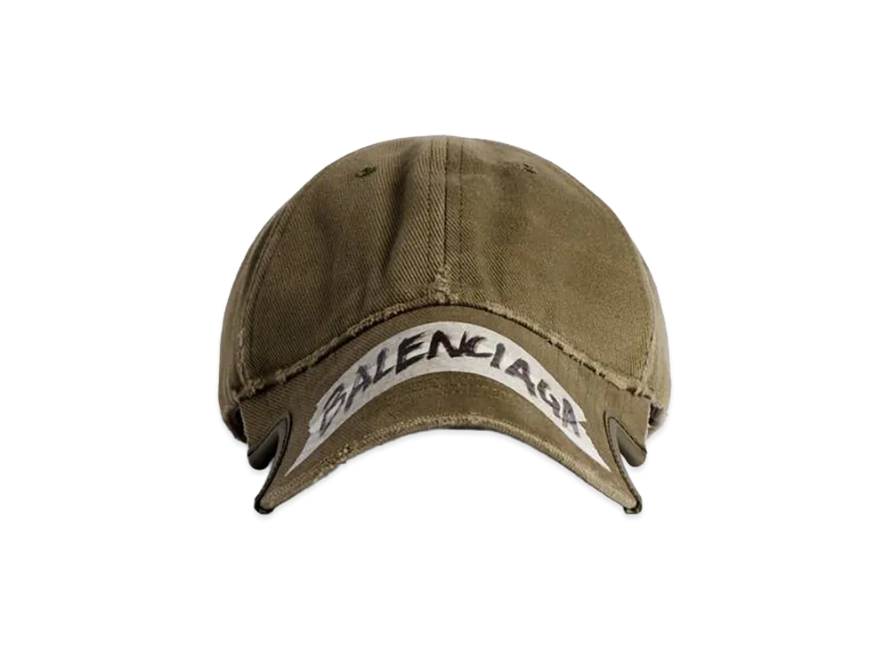 BALENCIAGA Masking Tape Cap "Khaki"