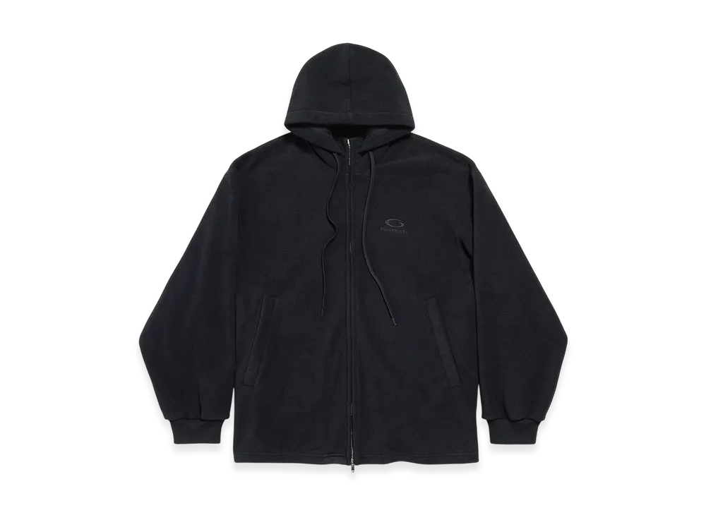BALENCIAGA Loop Sports Icon Outerwear Zip-Up Hoodie "Black"