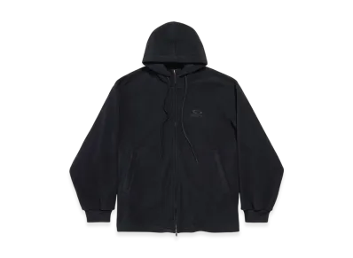 BALENCIAGA Loop Sports Icon Outerwear Zip-Up Hoodie "Black"