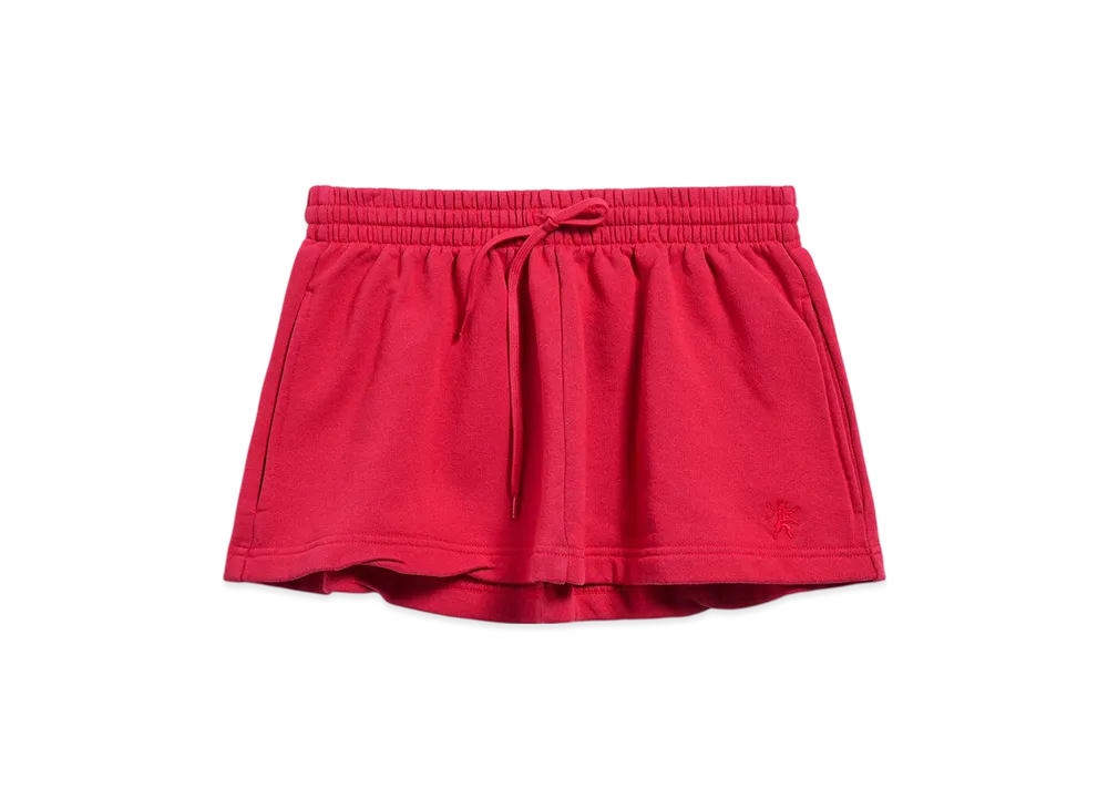BALENCIAGA Lion Football Shorts Miniskirt "Red"