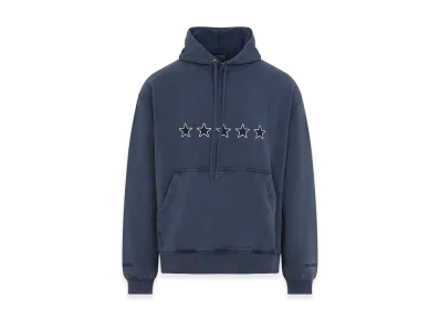 BALENCIAGA Washed Oversized Hoodie "Blue/Navy"