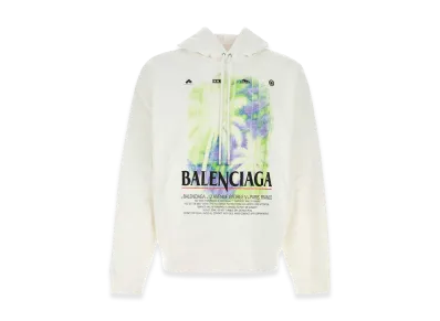 BALENCIAGA Cotton Oversize Sweatshirt "White"