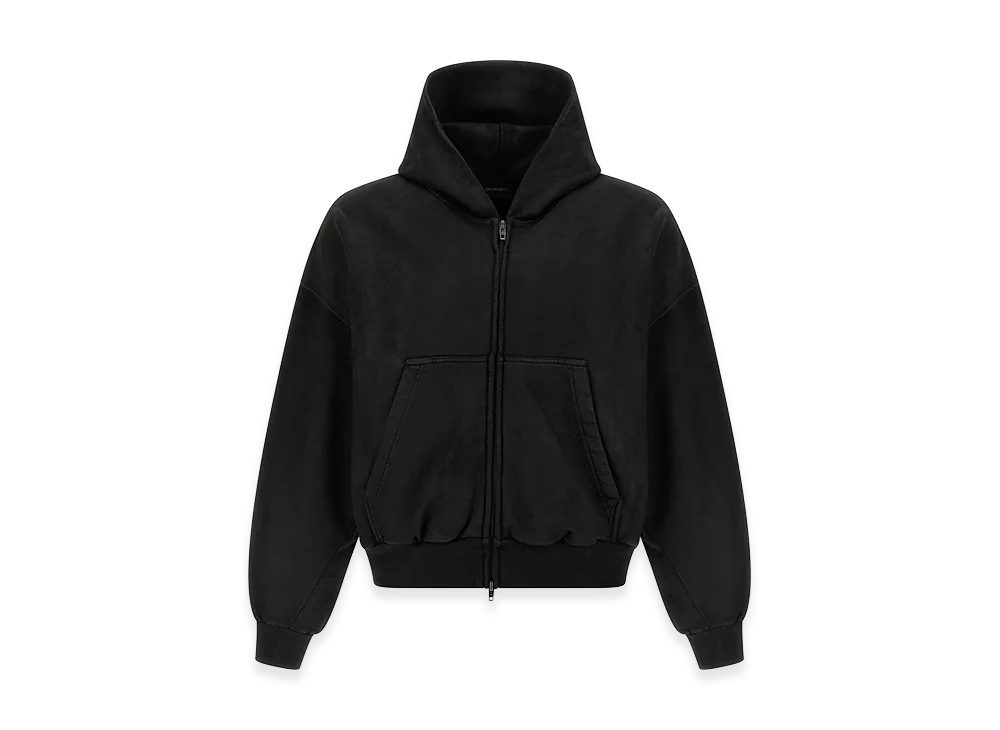 BALENCIAGA Cropped Hoodie "Black"