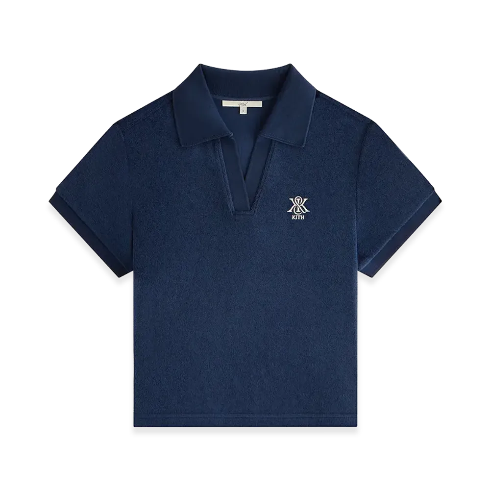 Kith Women's Hedi Towel Terry Polo "Nocturnal"