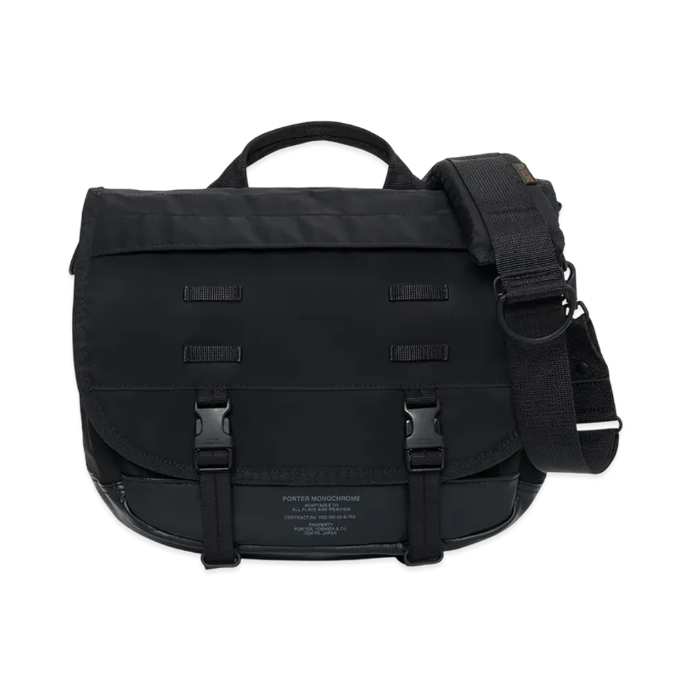 PORTER Monochrome Messengerr Bag (S) "Onyx Black"