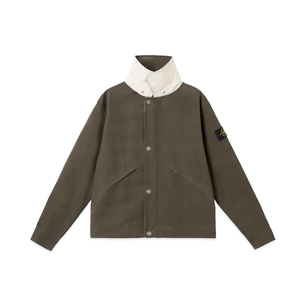 Stone Island 4100080 Tela Resinata "Military Green"