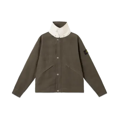 Stone Island 4100080 Tela Resinata "Military Green"