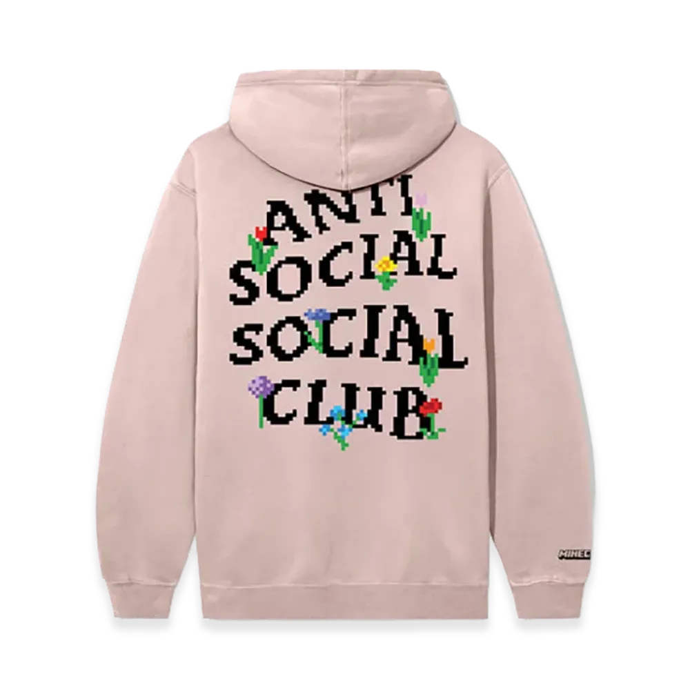 ANTI SOCIAL SOCIAL CLUB x Minecraft Bouquet Hoodie "Dusty Pink"