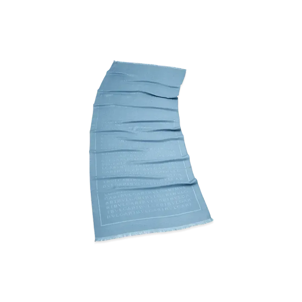 BVLGARI Logomania Stole "Blue"