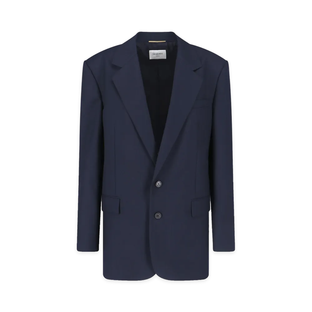 Saint Laurent Women's Jackets "Blue"