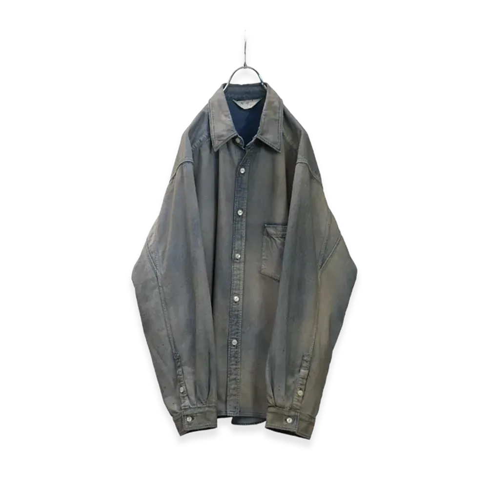 ANCELLM Denim Dress Shirt "Indigo"