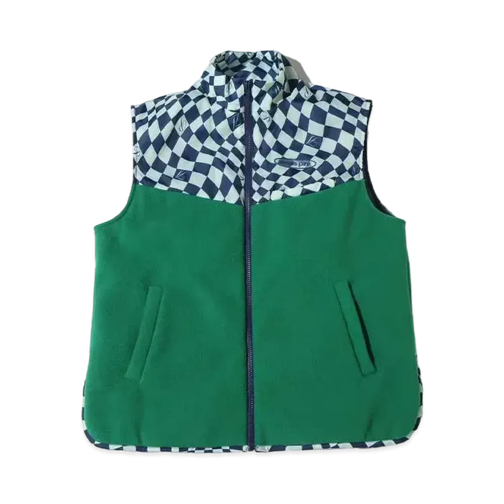 atmos pink Different Material Docking Vest "Green"