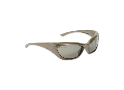 BALENCIAGA Racer Cat Sunglasses "Mud"