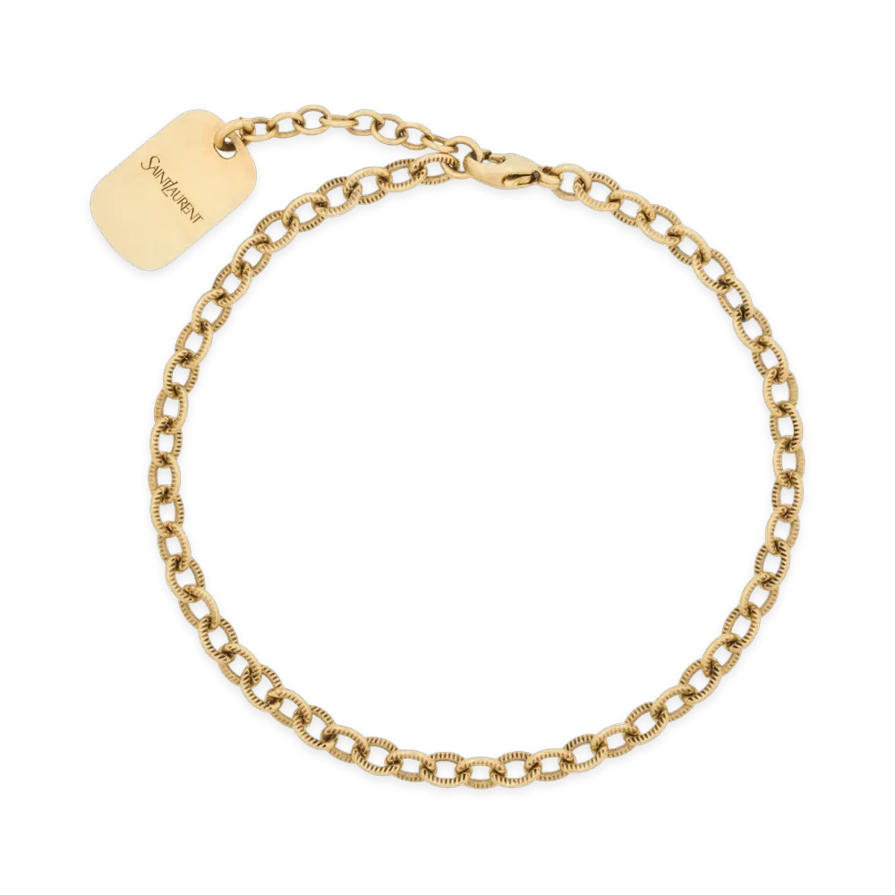 Saint Laurent Bracciale A Catena "Gold"