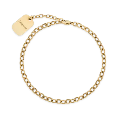 Saint Laurent Bracciale A Catena "Gold"