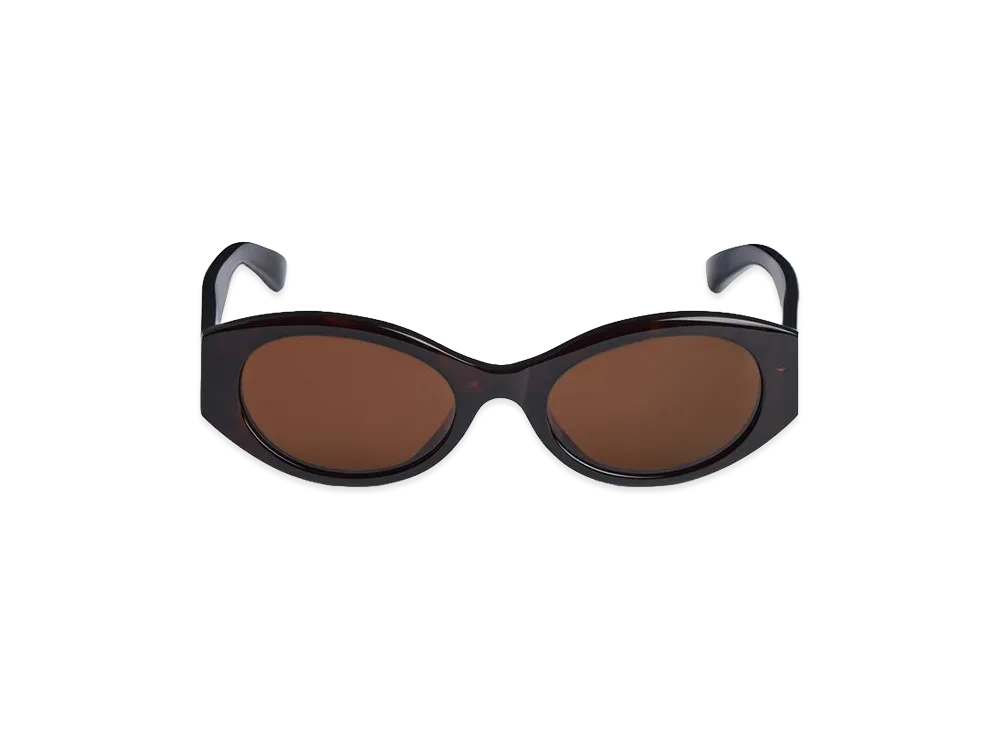 BALENCIAGA Women's Nano Round AF Sunglasses "Dark Havana"