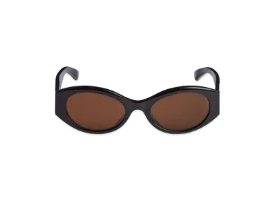 BALENCIAGA Women's Nano Round AF Sunglasses "Dark Havana"