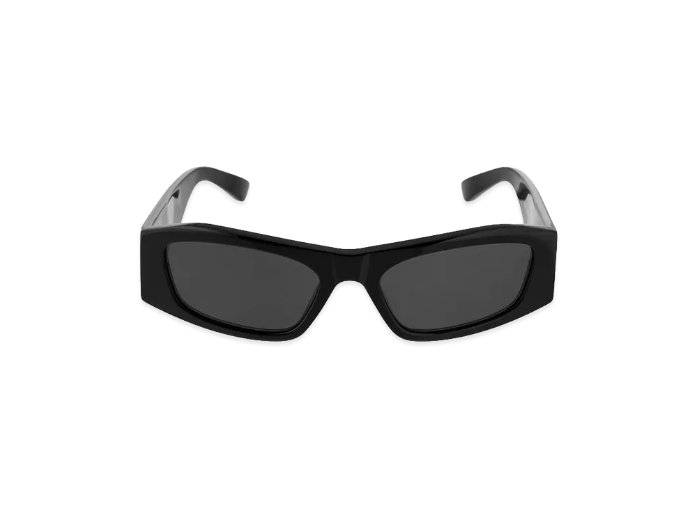 BALENCIAGA Women's Nano Rectangle AF Sunglasses "Black"