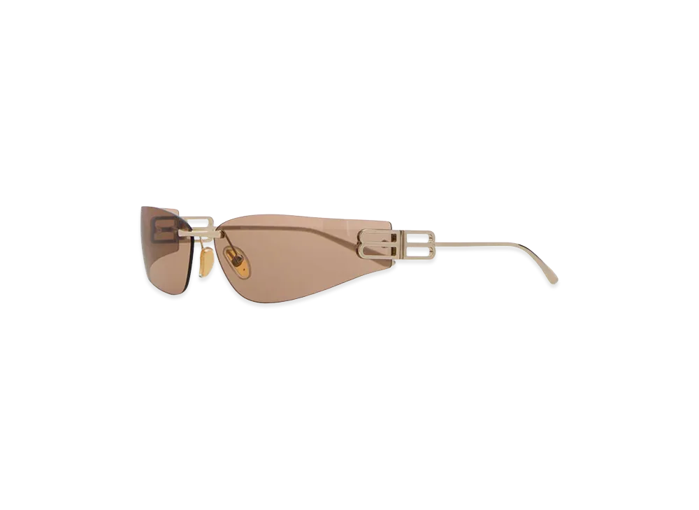 BALENCIAGA Gossip D Frame Sunglasses "Gold"
