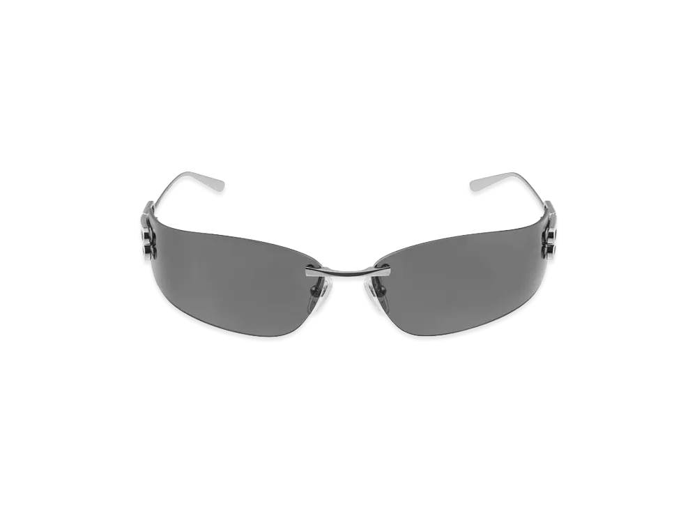 BALENCIAGA Women's Gossip D-Frame Sunglasses "Silver"