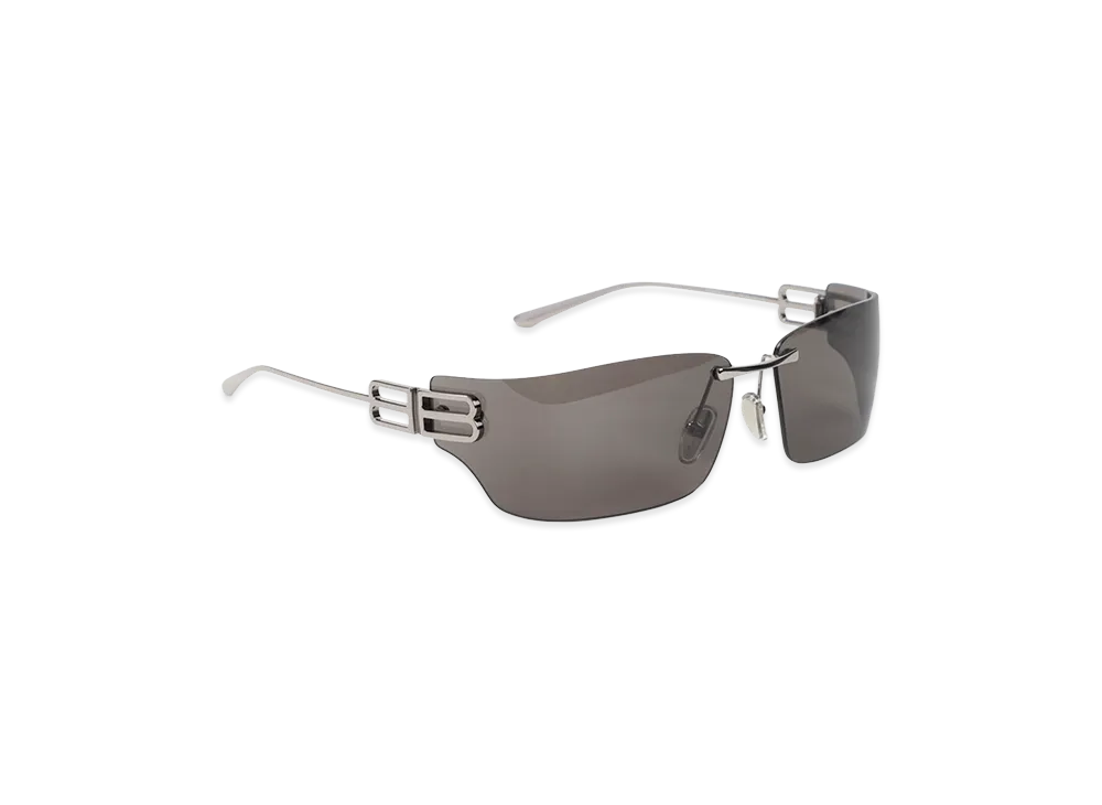 BALENCIAGA Gossip Square Sunglasses "Silver"