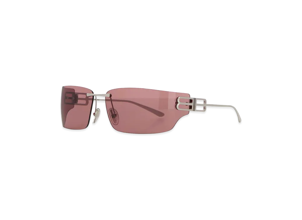 BALENCIAGA Women's Metal Gossip Sunglasses "Silver"