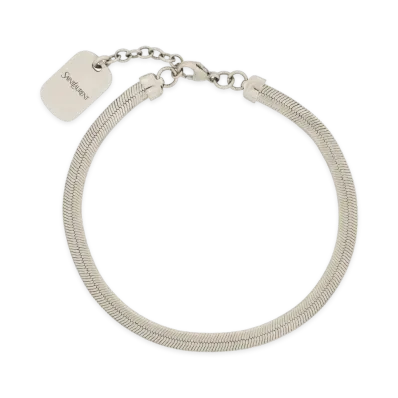 Saint Laurent Bracciale A Catena "Silver"