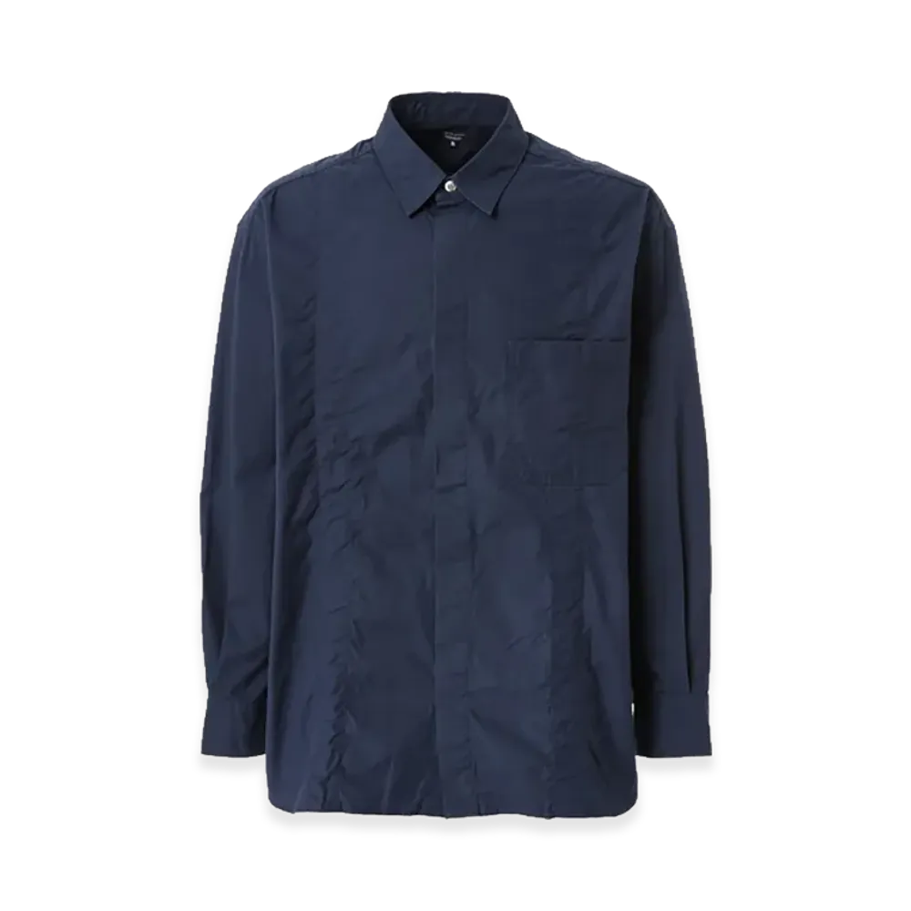 COMME des GARCONS HOMME Cotton Oxford Garment-Washed Shirts "Navy"