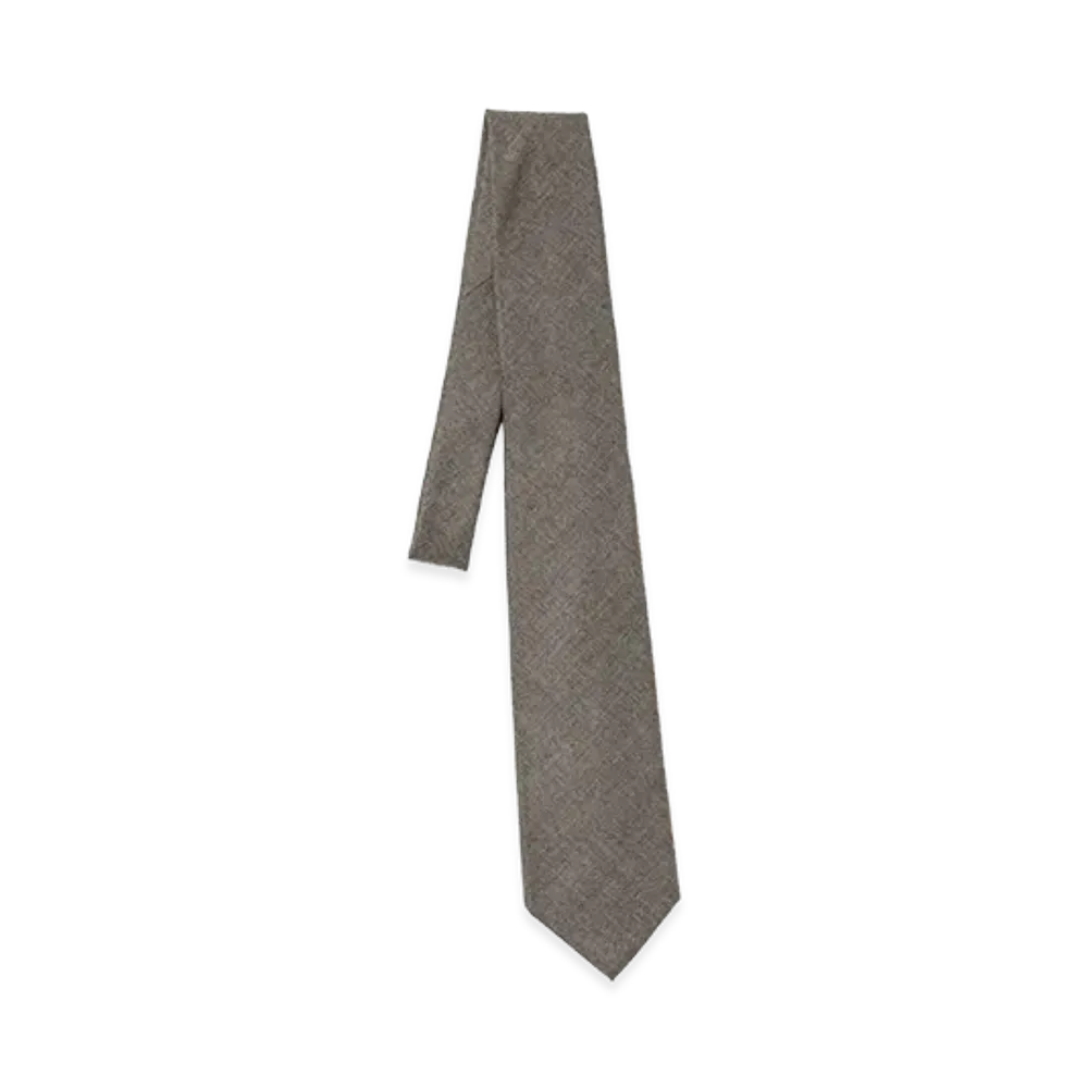 AURALEE Super Light Wool Tie "Top Brown"