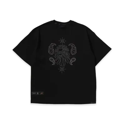 A BATHING APE Bape Black Studded Bape Tee "Black"