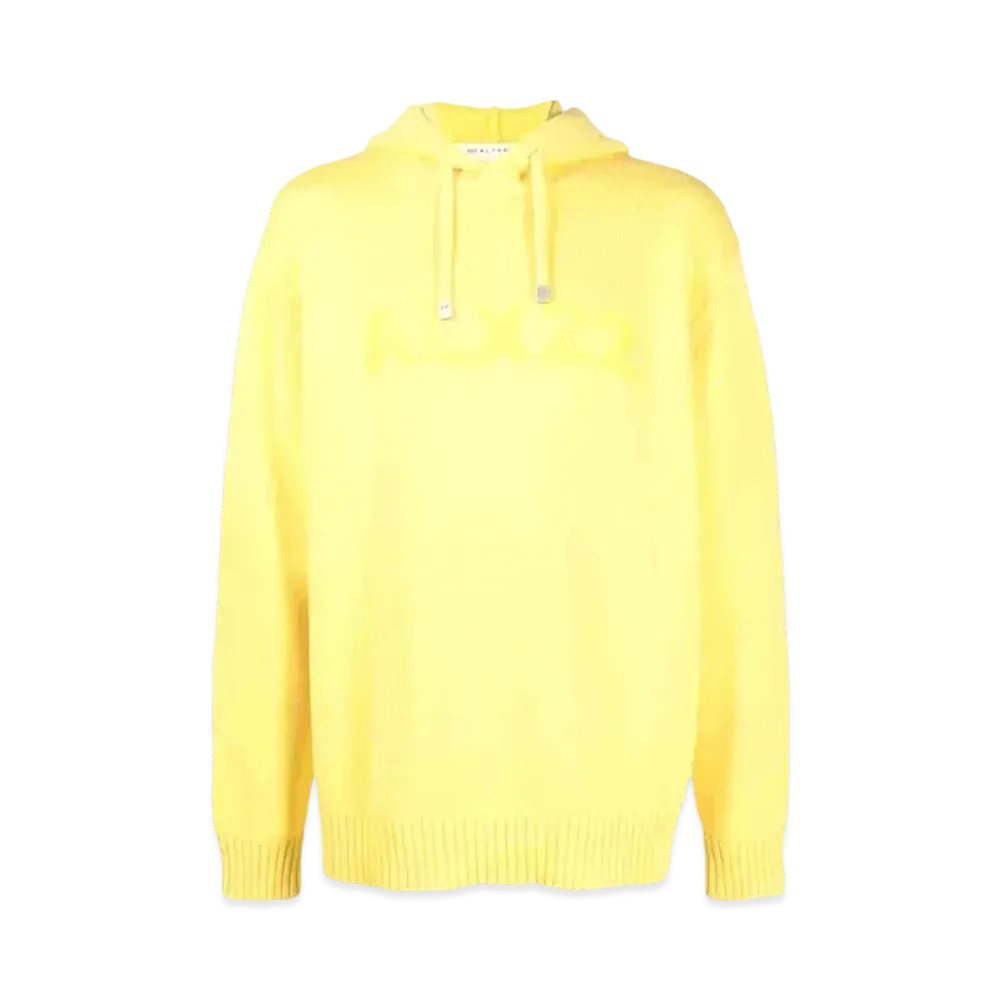 1017 ALYX 9SM Logo-Print Knitted Hoodie "Yellow"