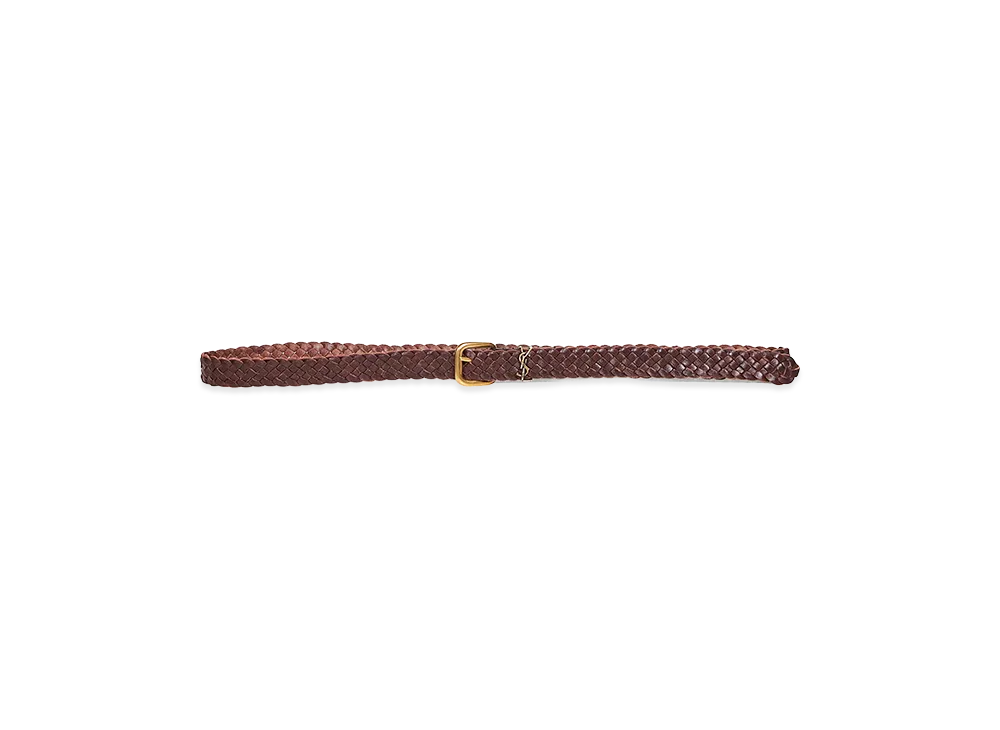 Saint Laurent Belts "Brown"