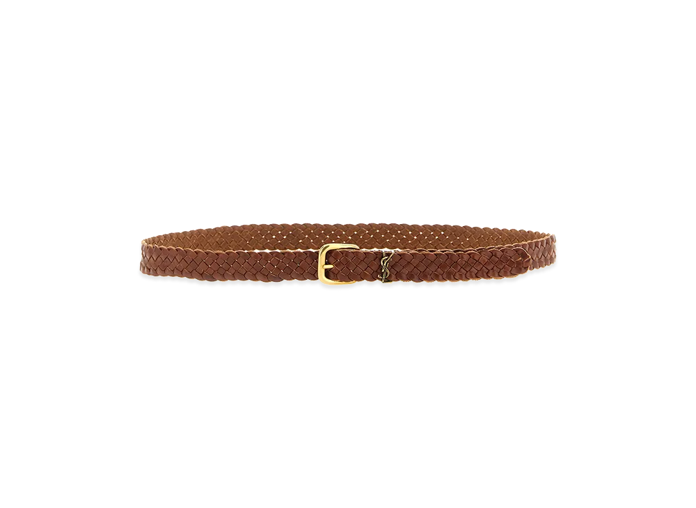 Saint Laurent 'Tiny Cassandre' Belt "Dkwetclay"
