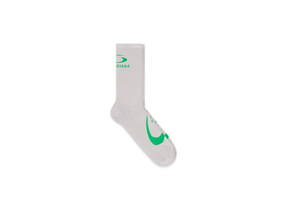 BALENCIAGA Loop Sports Icon Socks "Grey/Green"