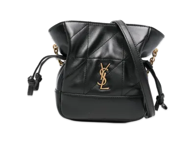 Saint Laurent Women's Leather Mini Jamie Bucket Bag "Black"