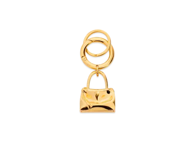 BALENCIAGA Carousel Rodeo Keyring "Shiny Gold"