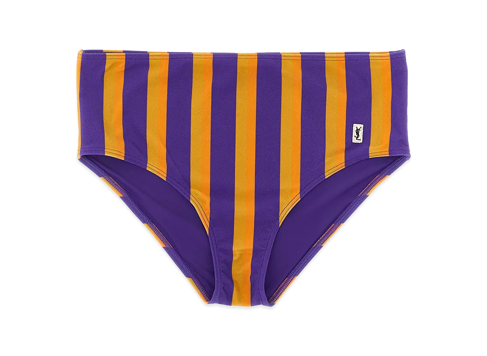 Saint Laurent Women's Striped Bikini Briefs "Multi"